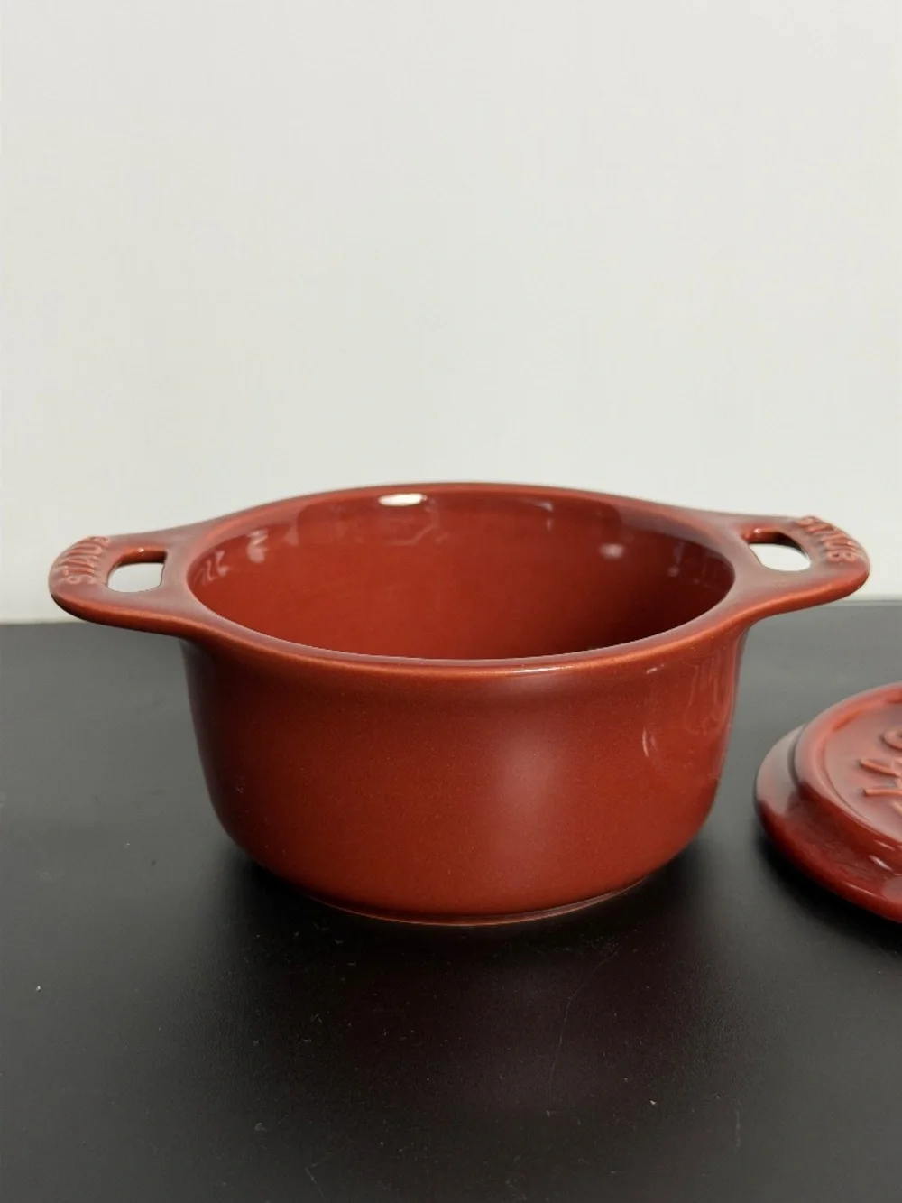 Staub Mini Ceramic La Cocotte Dark Red 0.2L/0.25Qt 10cm/4.0